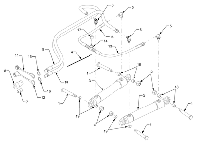Front Hitch Angle Kit Diagram and Parts List for 623 590100 Cub Cadet Lawn Tractor